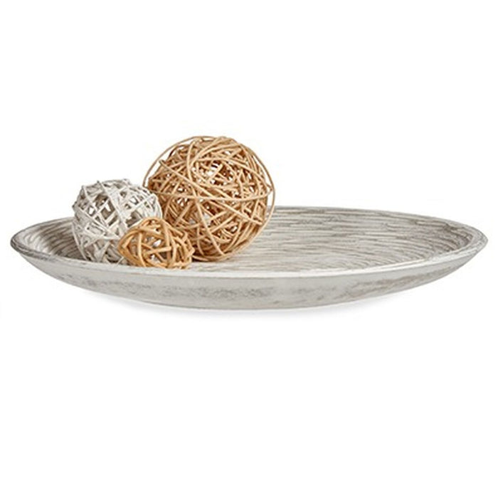 Farfurie Decorativă Alb Spirală Ø 29 cm (6 Unități)