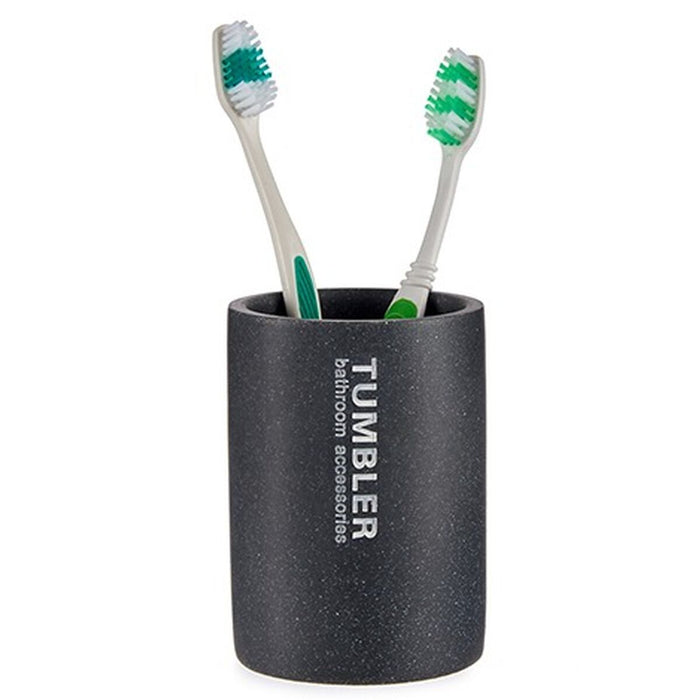 Suport pentru periuțe de dinți Tumbler Gri Rășină 7,5 x 10,2 x 7,5 cm (12 Unități)