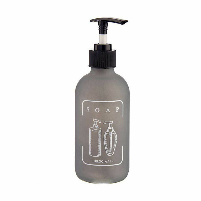 Dozator de Săpun Gri Sticlă polipropilenă 250 ml (24 Unități)