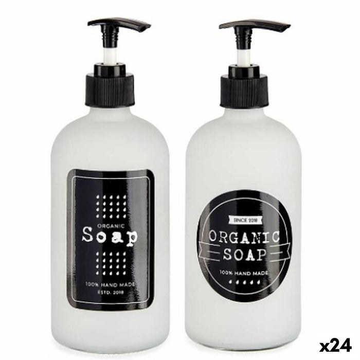 Dozator de Săpun Alb Sticlă polipropilenă 480 ml (24 Unități)