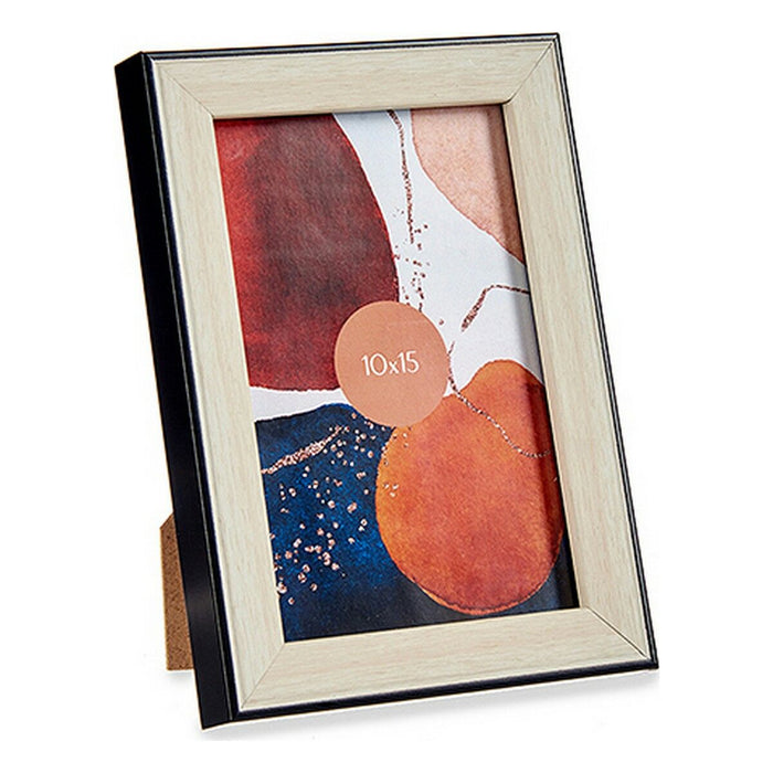 Ramă Foto 12,6 x 2 x 17,6 cm Negru Maro Plastic Sticlă (6 Unități)