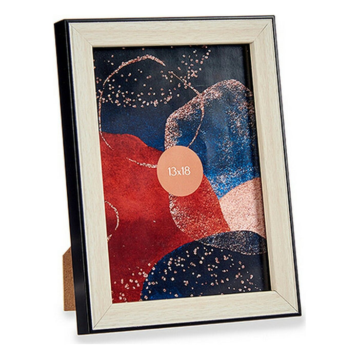 Ramă Foto 15,6 x 2 x 20,5 cm Negru Maro Plastic Sticlă (6 Unități)