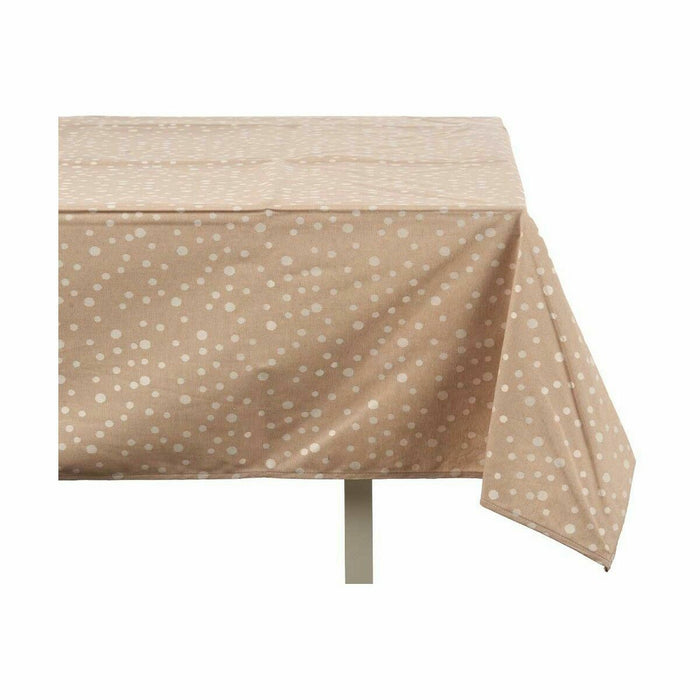 Față de Masă Jacquard Rezistent la pete Alunițe 140 x 180 cm Bej (8 Unități)