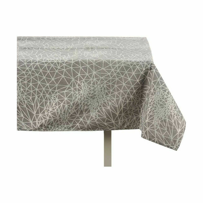 Față de Masă Jacquard Rezistent la pete Abstract 140 x 180 cm Gri (8 Unități)