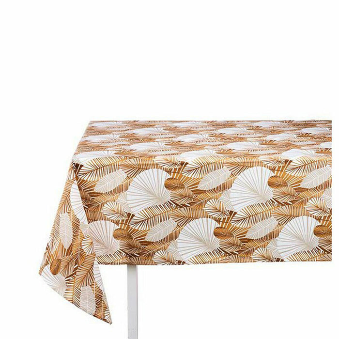 Față de Masă Pânză subțire Rezistent la pete Frunze 140 x 180 cm Auriu* (10 Unități)