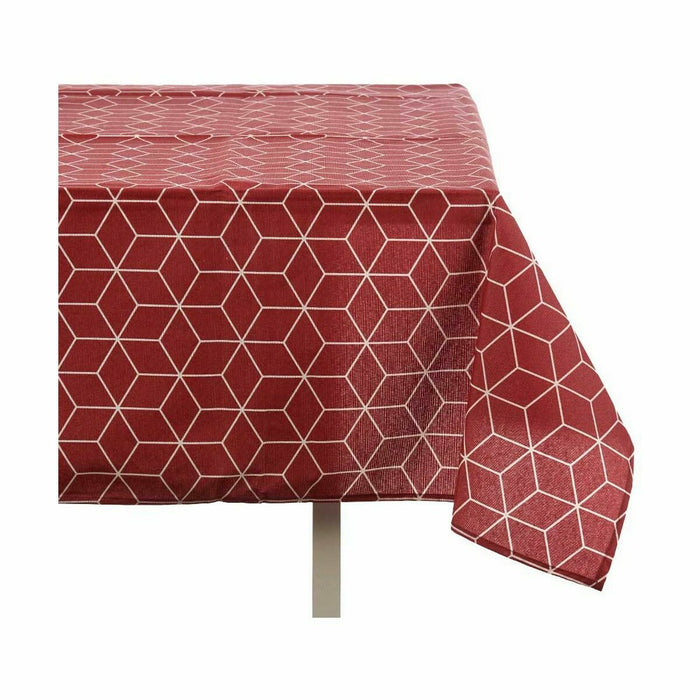 Față de Masă Pânză subțire Rezistent la pete Abstract 140 x 180 cm Castaniu (10 Unități)