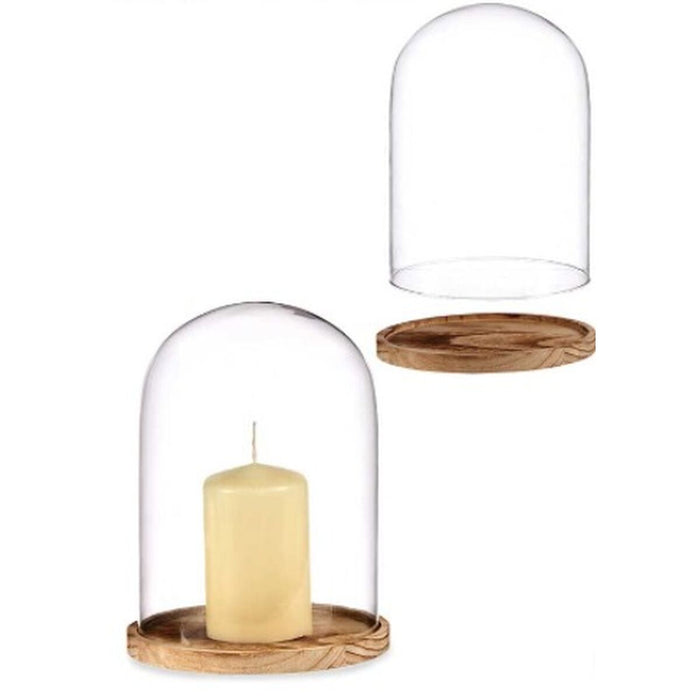 Figură Decorativă Cupolă Maro Transparent 22,5 x 28 x 22,5 cm (6 Unități)