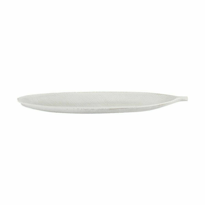 Tavă Alb Lemn MDF Frunza a unei plante 49 x 2,7 x 17,3 cm Decor (6 Unități)
