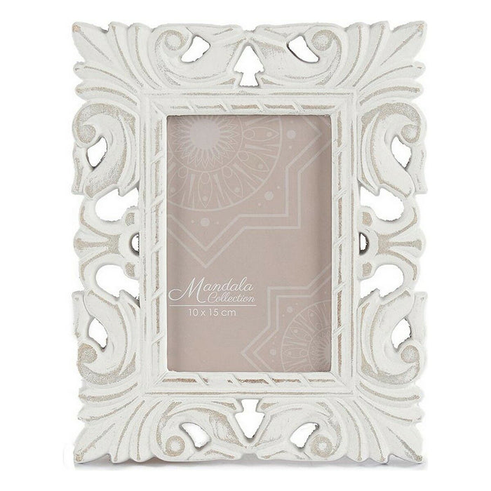 Ramă Foto 18,5 x 23 x 1,3 cm Alb Lemn MDF (6 Unități)