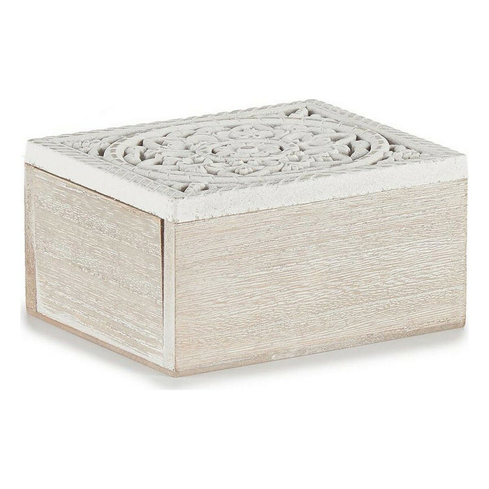 Cutie Decorativă 16 x 8 x 11 cm Lemn (6 Unități)