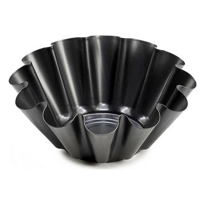 Formă pentru cremă de zahăr ars 23 x 8,2 x 23 cm Oțel Gri închis (12 Unități)