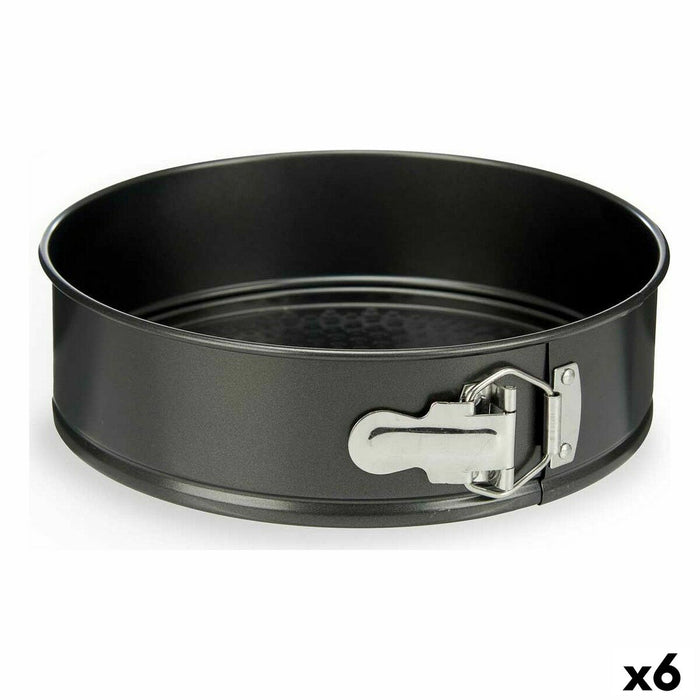 Formă de tort detașabilă Demontabil Metal Gri închis 6 Unități Oțel carbon 24 x 7 x 24 cm