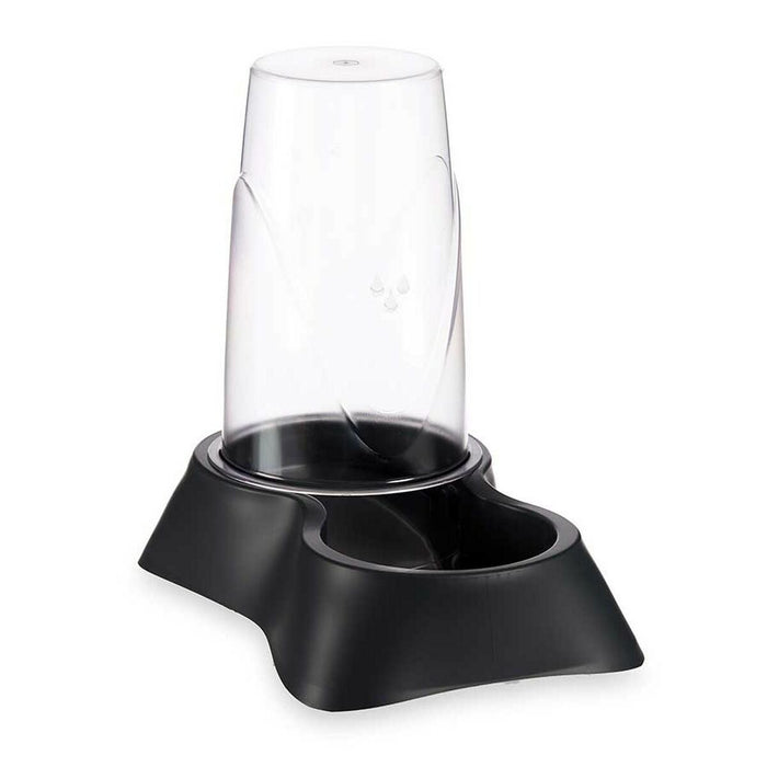Castron de hrană pentru animale de companie Dozator Negru polipropilenă 3,5 L 21,5 x 32,5 x 32,5 cm (4 Unități)