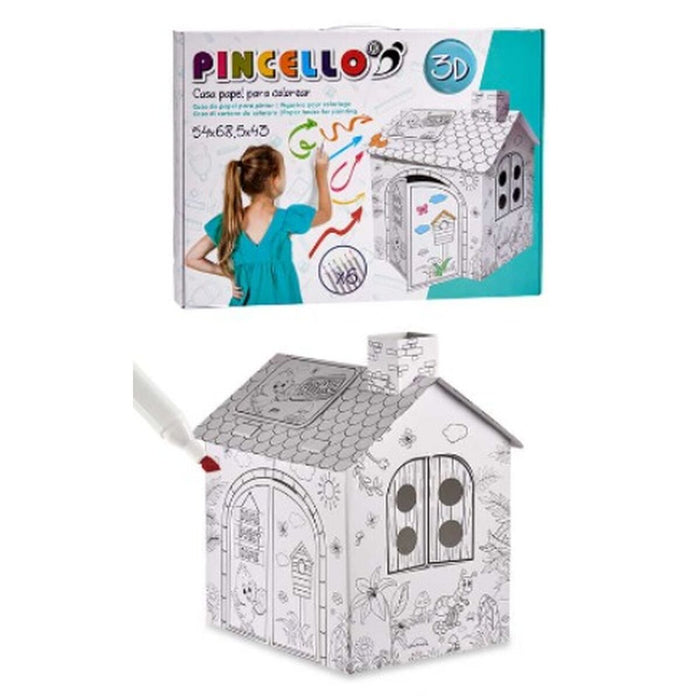 Set de Lucru Manual cu Hârtie Casă (4 Unități)