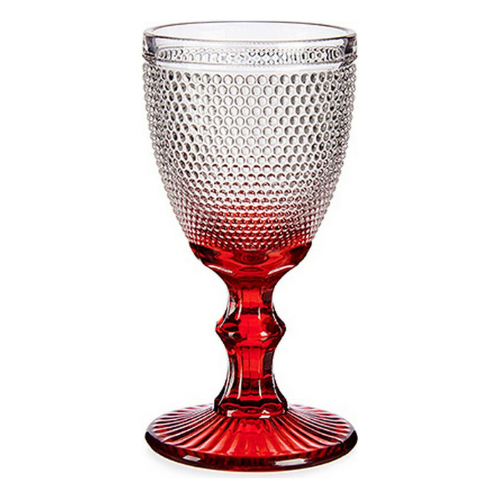 Pahar Puncte Roșu Sticlă 240 ml (6 Unități)
