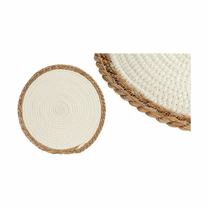 Suport Protecție pentru Masă Natural Alb 35 x 1 x 35 cm (48 Unități)