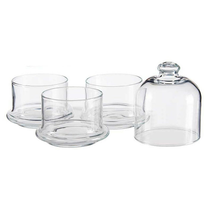 Set de tuburi Patisserie Ciocolată Stivuibil Sticlă 9 x 22 x 9 cm (6 Unități)