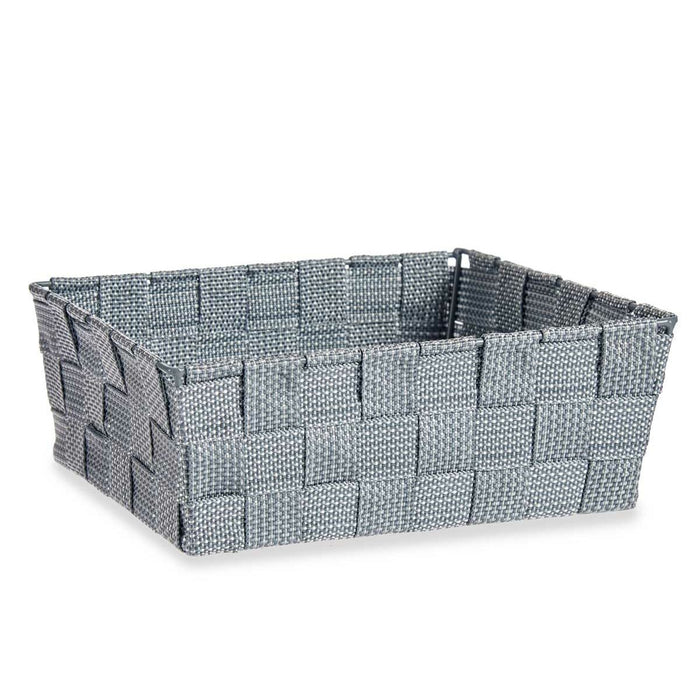 Coș Multifuncțional Gri Pânză 2,4 L 20 x 8 x 24 cm (24 Unități)