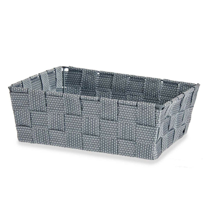 Coș Multifuncțional Gri Pânză 2,4 L 20 x 8 x 24 cm (24 Unități)