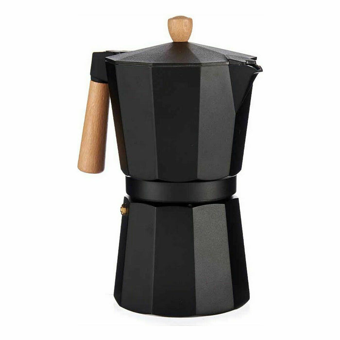Cafetieră Italiană Lemn Aluminiu 650 ml (12 Unități)