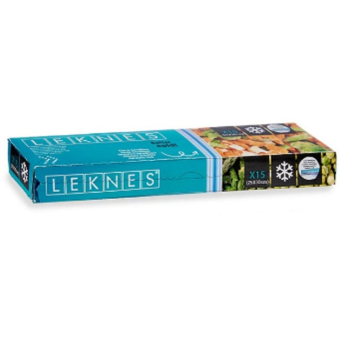 Set de pungi reutilizabile pentru alimente ziplock 25 x 30 cm Albastru Polietilenă 3 L (20 Unități)