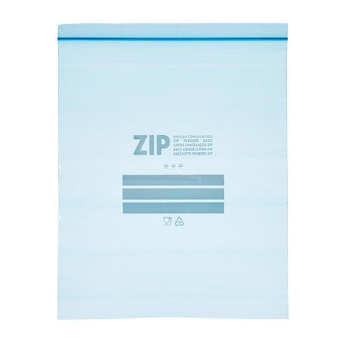 Set de pungi reutilizabile pentru alimente ziplock 30 x 40 cm Albastru Polietilenă 7 L (12 Unități)