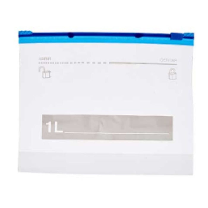 Set de pungi reutilizabile pentru alimente ziplock 20 x 17 cm Transparent Polietilenă 1 L (21 Unități)