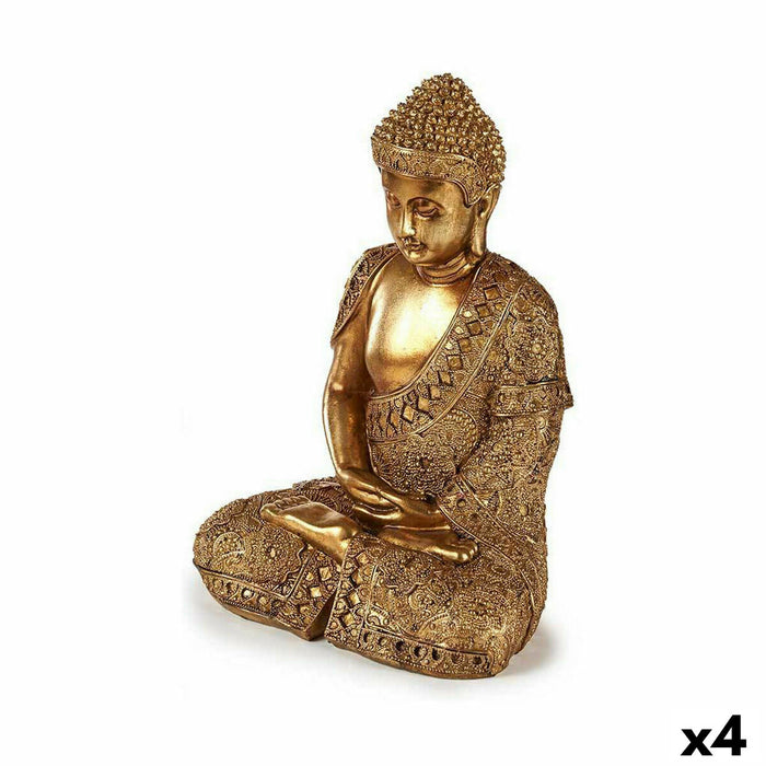 Figură Decorativă Buda Stând Auriu* 18 x 33 x 22,5 cm (4 Unități)