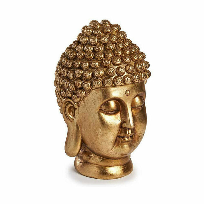 Figură Decorativă Buda Cap Auriu* 14 x 26 x 17 cm (4 Unități)