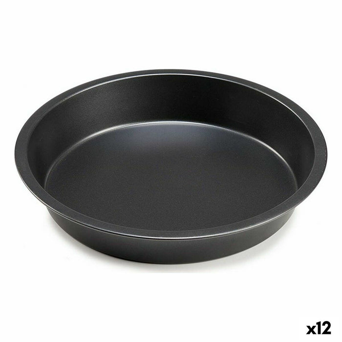 Formă pentru cuptor Ø 28 cm Metal Gri închis (12 Unități)