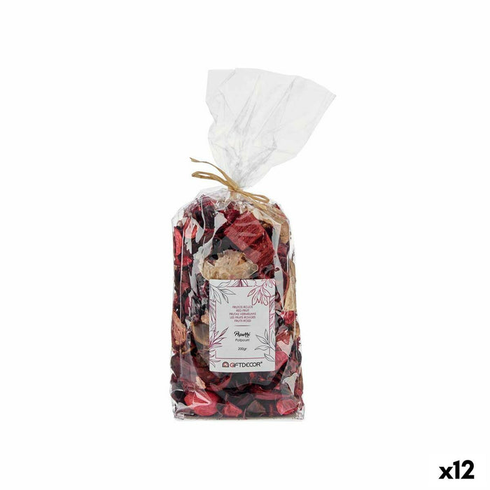 Flori Decorative Fructe Roșii Roșu Natural (12 Unități)