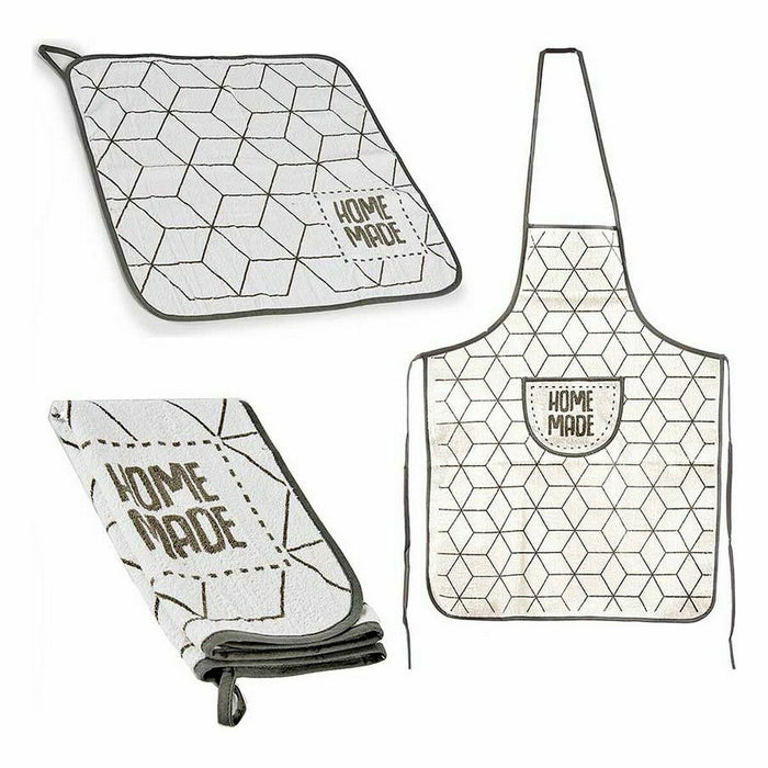 Set de Bucătărie Home Made 2 Piese Alb (12 Unități)