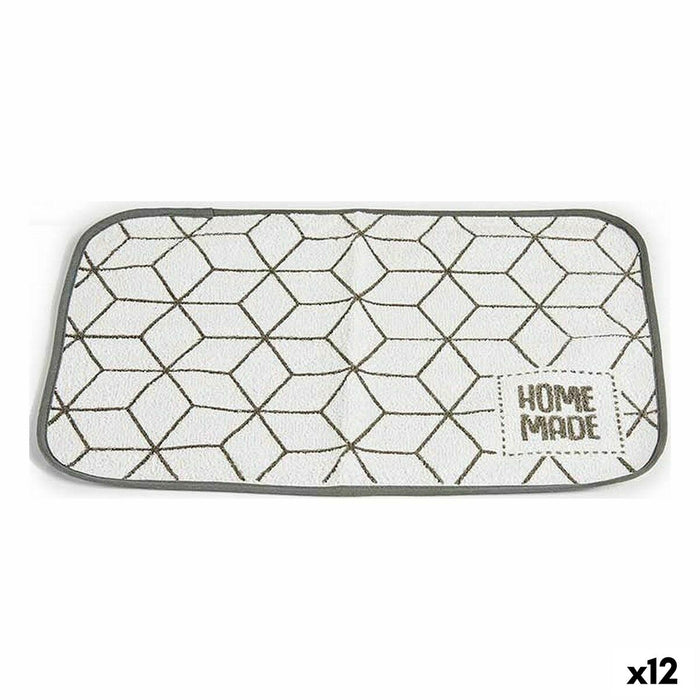 Suport Protecție pentru Masă 33 x 0,3 x 48 cm Gri Alb (12 Unități)