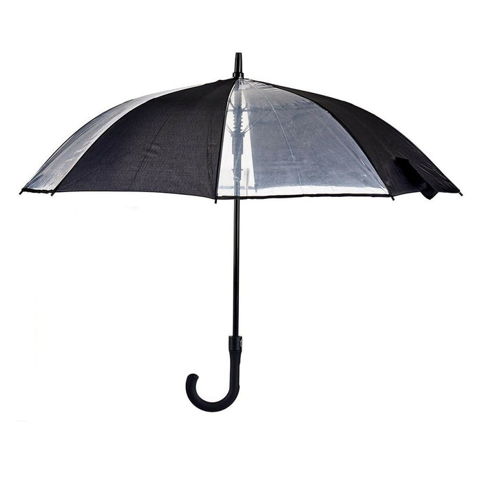 Umbrelă Negru Transparent Metal Pânză 96 x 96 x 84,5 cm (24 Unități)