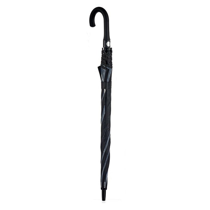 Umbrelă Negru Transparent Metal Pânză 96 x 96 x 84,5 cm (24 Unități)