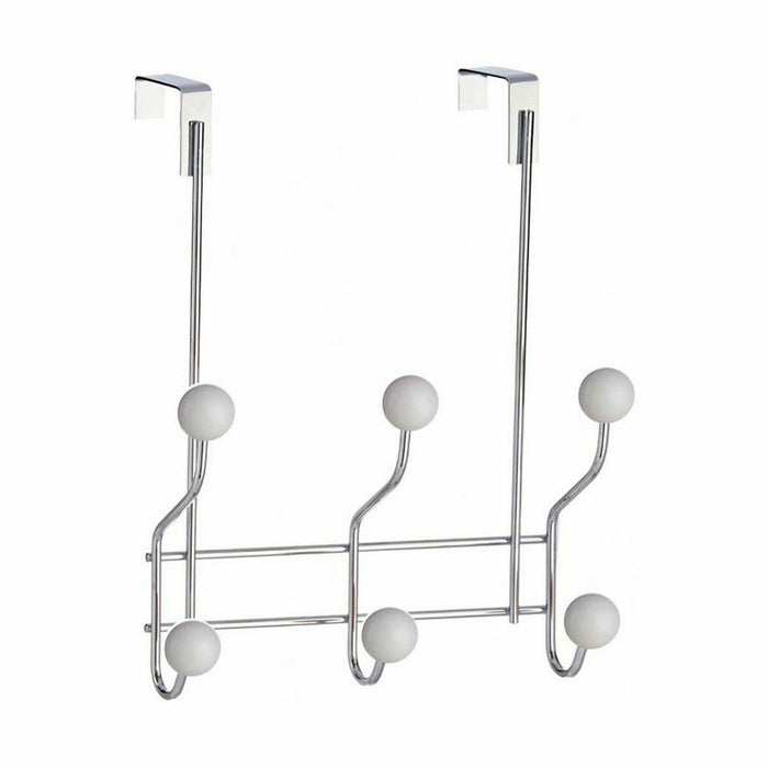 Cuier pentru uși Alb Metal Plastic 10 x 22 x 26 cm (24 Unități)