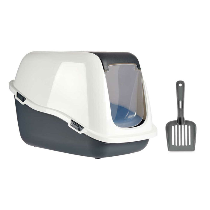 Nisip pentru pisici Alb Antracit Plastic 39,7 x 57 x 39 cm (6 Unități)