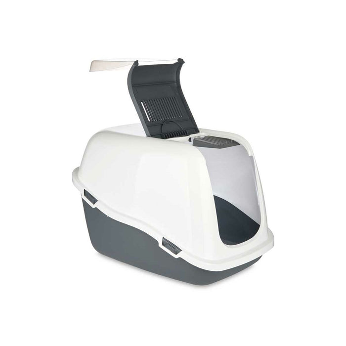 Nisip pentru pisici Alb Antracit Plastic 39,7 x 57 x 39 cm (6 Unități)