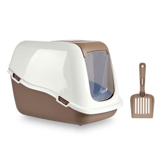 Nisip pentru pisici Alb Bej Plastic 39,7 x 57 x 39 cm (6 Unități)