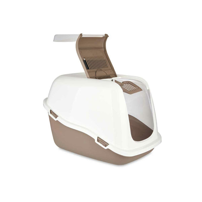 Nisip pentru pisici Alb Bej Plastic 39,7 x 57 x 39 cm (6 Unități)