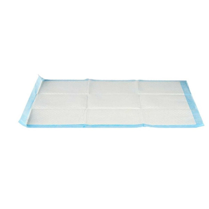 Pad de antrenament pentru căței 60 x 90 cm Albastru Alb Hârtie Polietilenă (10 Unități)