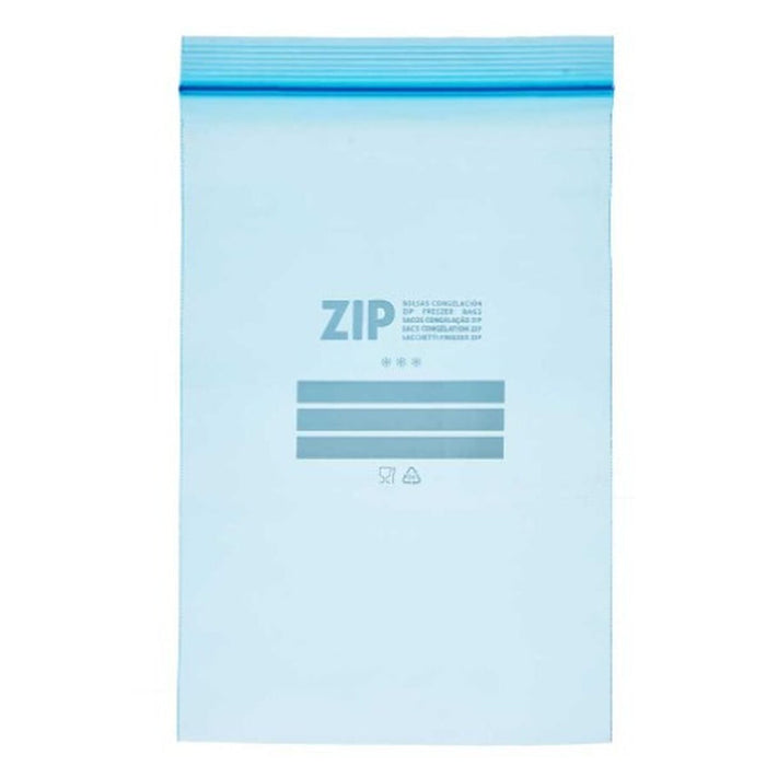 Set de pungi reutilizabile pentru alimente ziplock 17 x 25 cm Albastru Polietilenă (20 Unități)