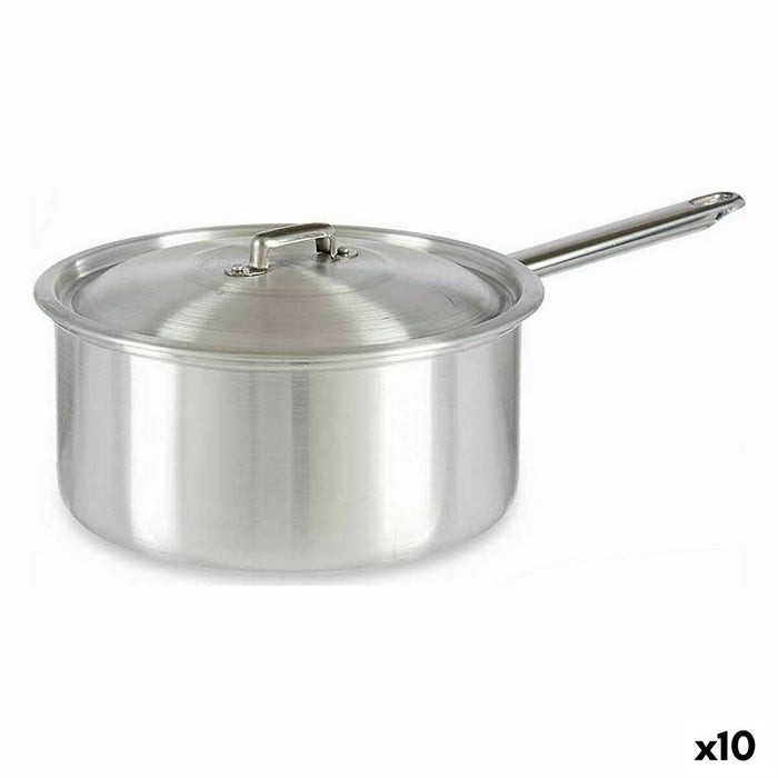 Caserolă cu capac Ø 24 cm Argintiu Aluminiu 5 L (10 Unități)