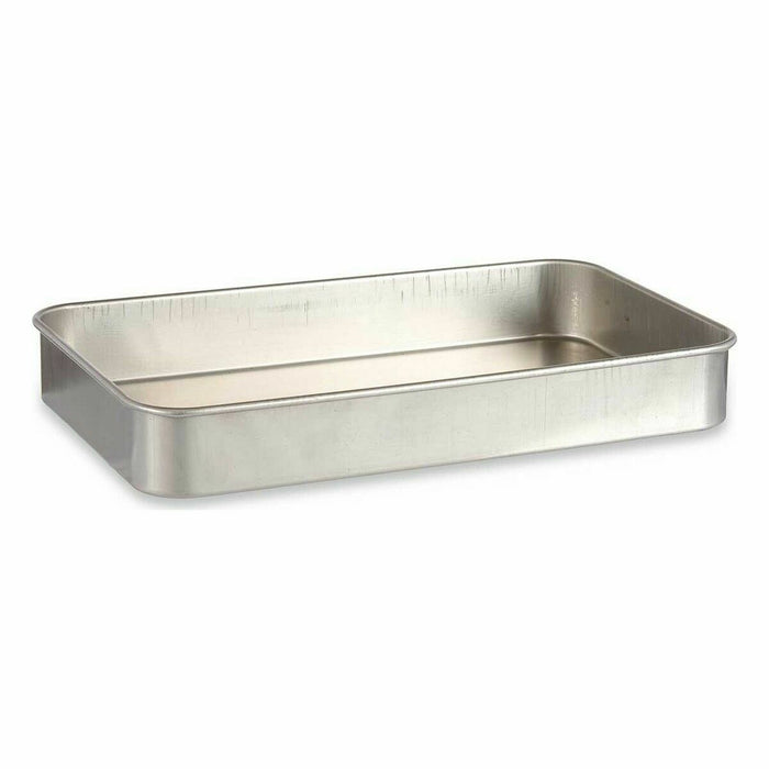 Oală pentru gratinat Argintiu Aluminiu 28,5 x 6,5 x 46 cm (12 Unități)