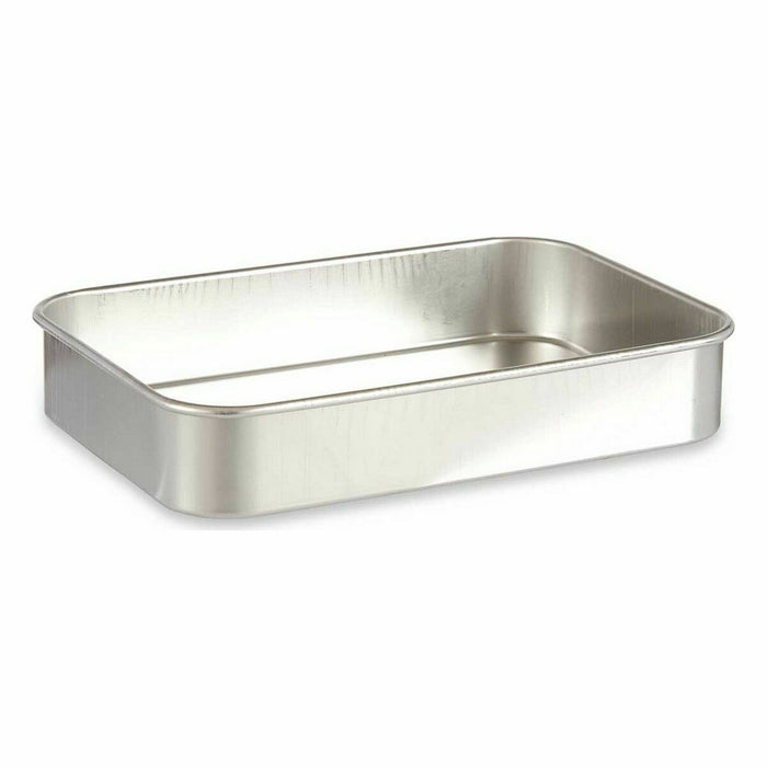 Oală pentru gratinat Argintiu Aluminiu 31 x 5,5 x 21,5 cm (12 Unități)