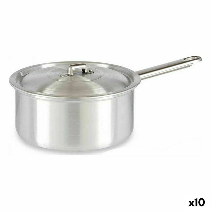 Caserolă cu capac Argintiu Aluminiu 2 L 20 x 12 x 35,5 cm (10 Unități)