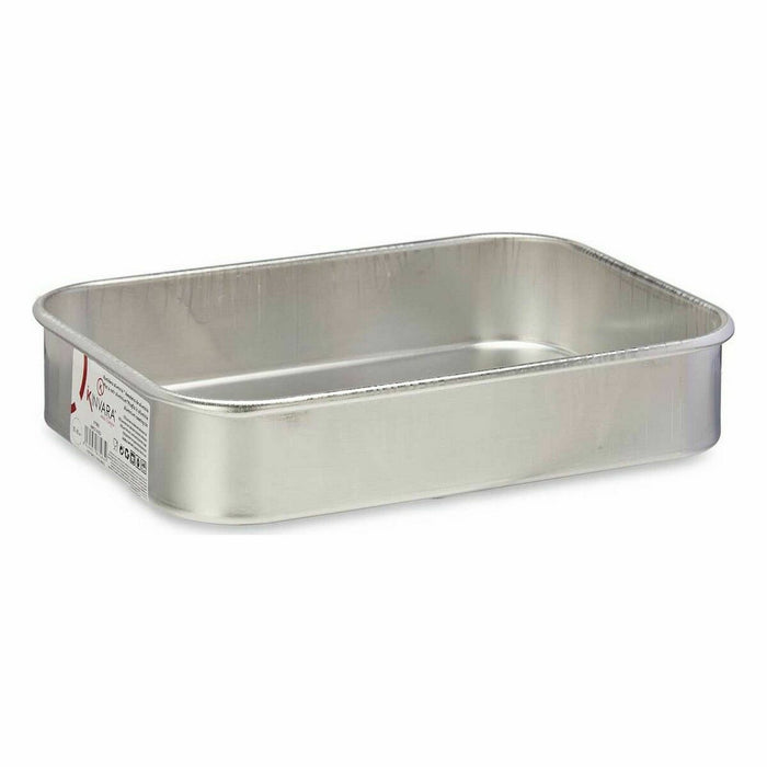 Oală pentru gratinat Ø 18 cm Argintiu Aluminiu (12 Unități)