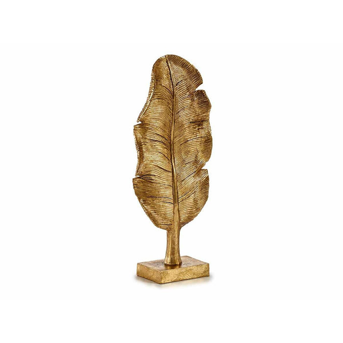 Figură Decorativă Frunza a unei plante Auriu* 8 x 43,5 x 17 cm (6 Unități)