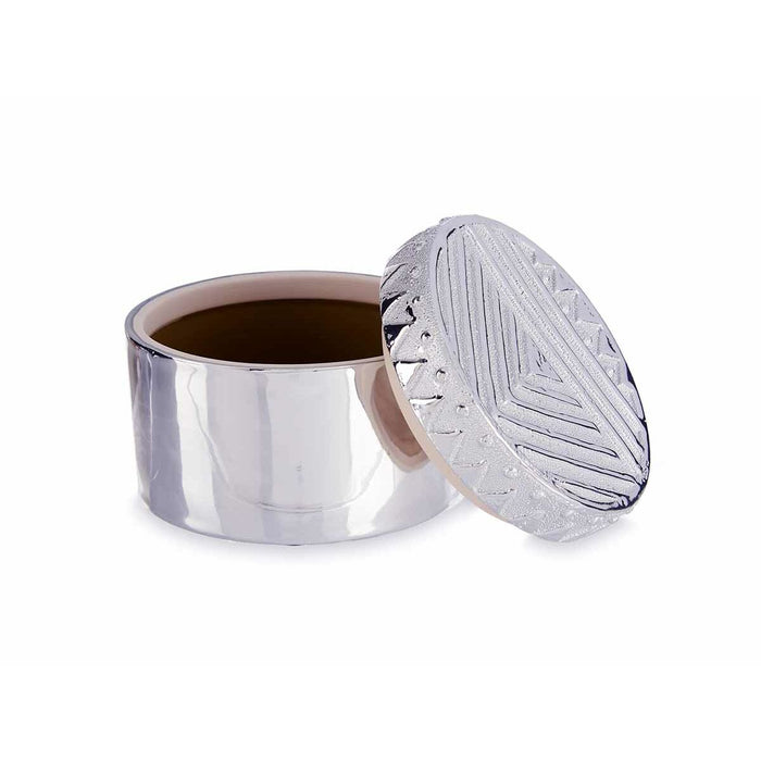 Casetă de Bijuterii Argintiu Ceramică 13,5 x 9,5 x 13,5 cm (6 Unități)