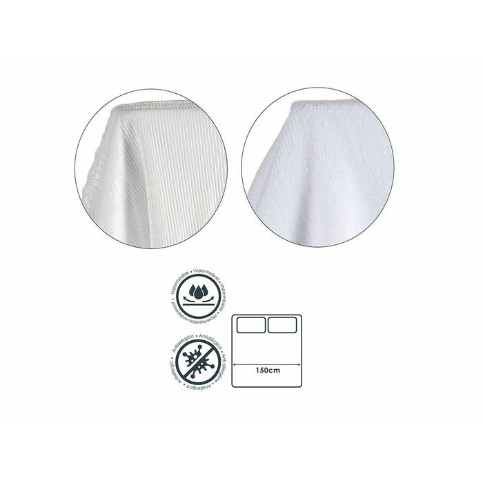 Protector pentru saltea Alb 200 x 150 cm (6 Unități)